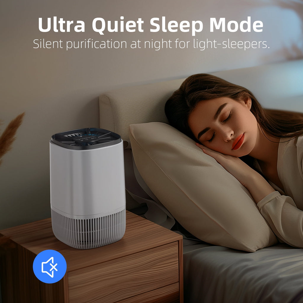 Air Purifiers for Home, HEPA Air Cleaner For Smoke Pollen Pet Dander Hair Portable Air Purifiers For Bedroom Office Living Room
