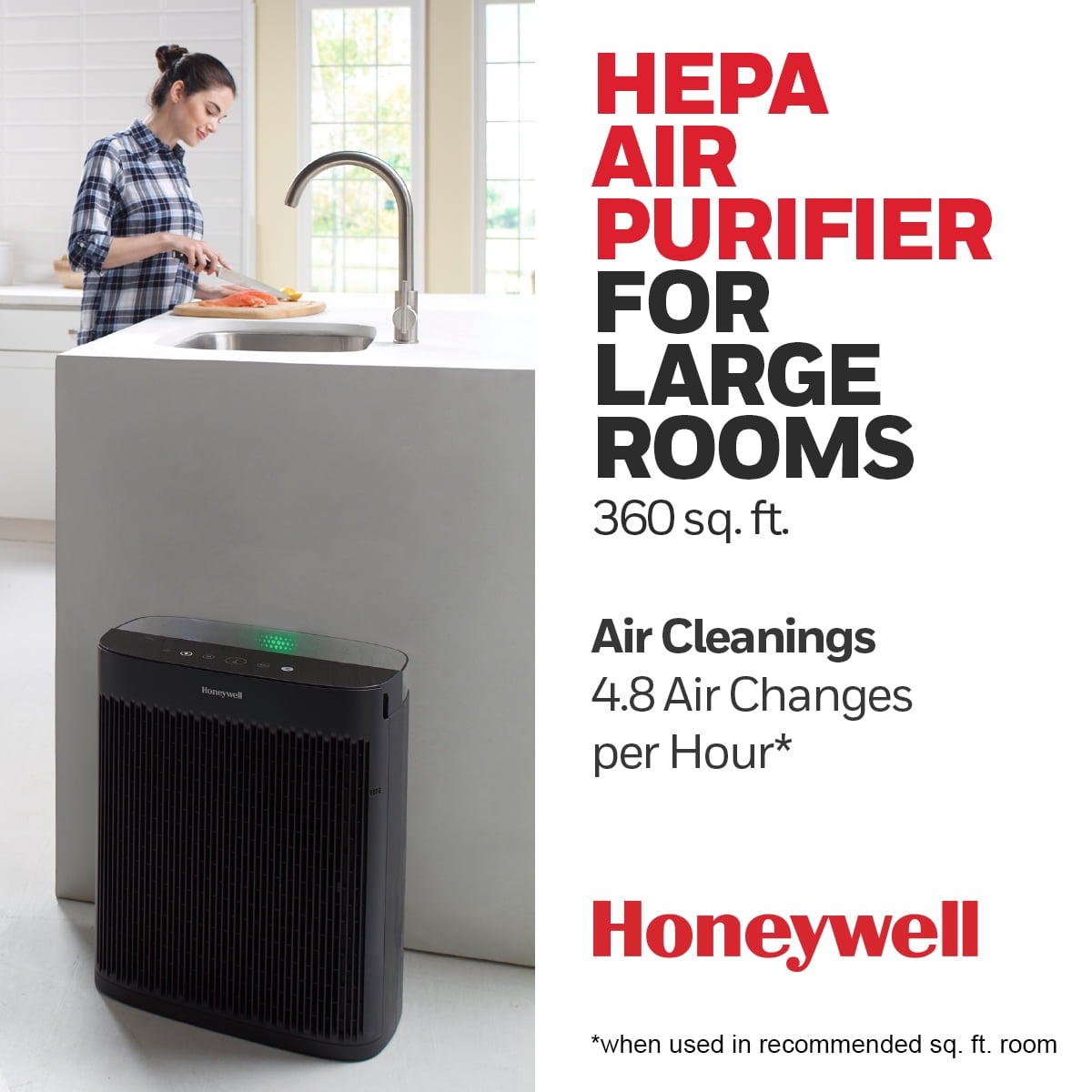 Air Purifier, HPA5200B, 1700 sq ft, HEPA Filter, Allergen+ Plus, Smoke, Pollen, Dust Reducer