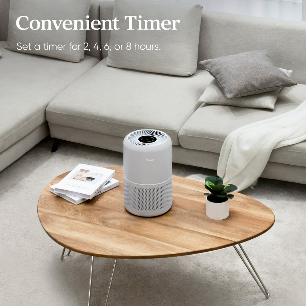 Air Purifier for Large Rooms Up to 1073 sq. ft., Core 300-RAC-P, Gray