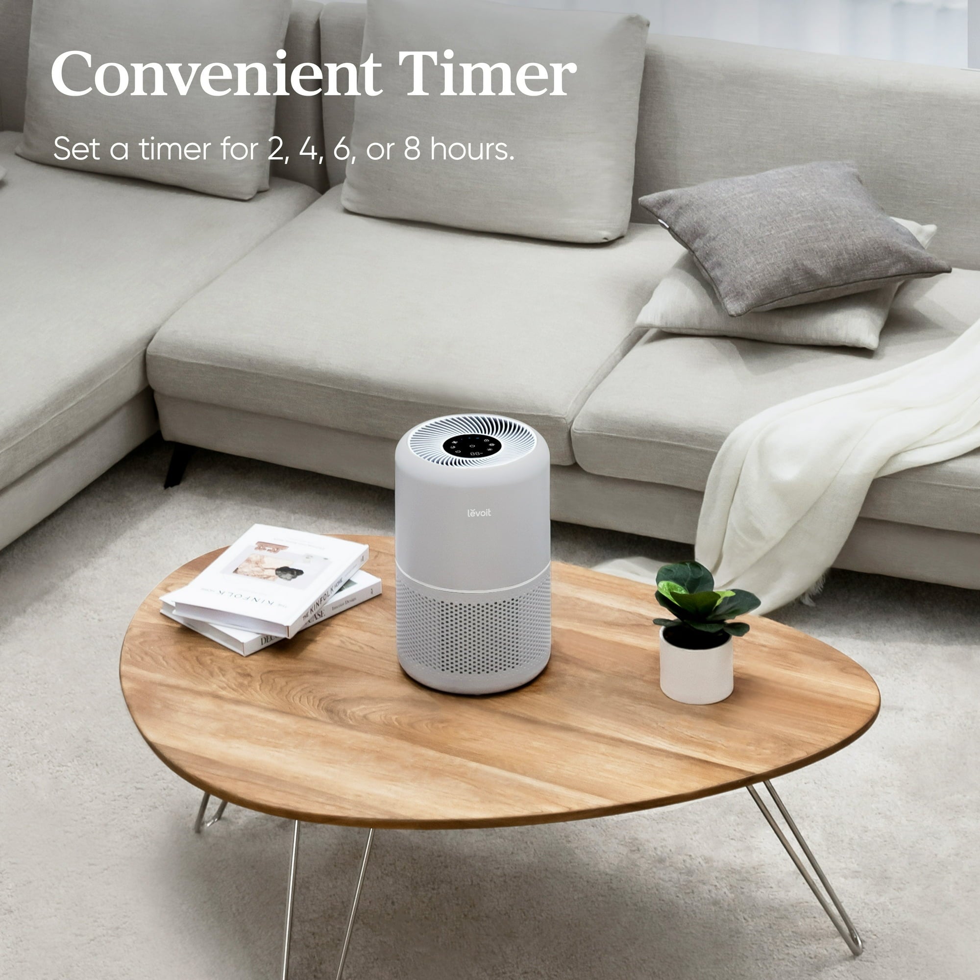 Air Purifier for Large Rooms Up to 1073 sq. ft., Core 300-RAC-P, Gray