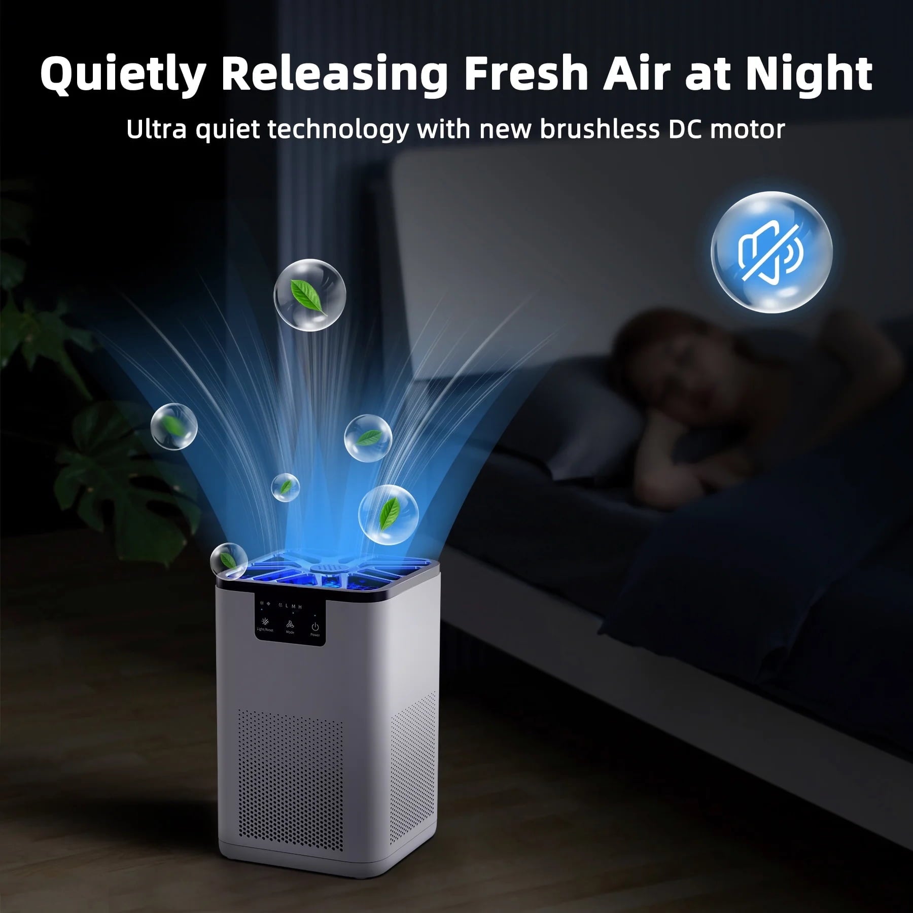 Air Purifier, with HEPA Filter for Home, Remove 99.9% Smoke Dust Allergies for 300 SQ.ft