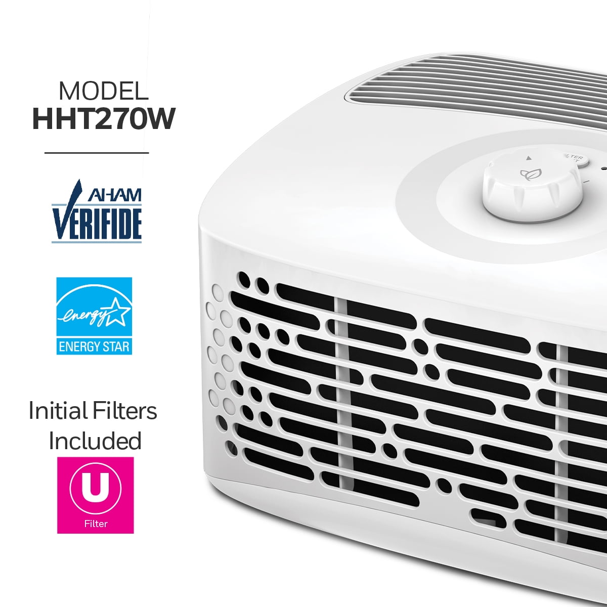 Home Air Purifier 465 Sqft – Dual Filter Smoke, Dust, Pollen & Pet Dander