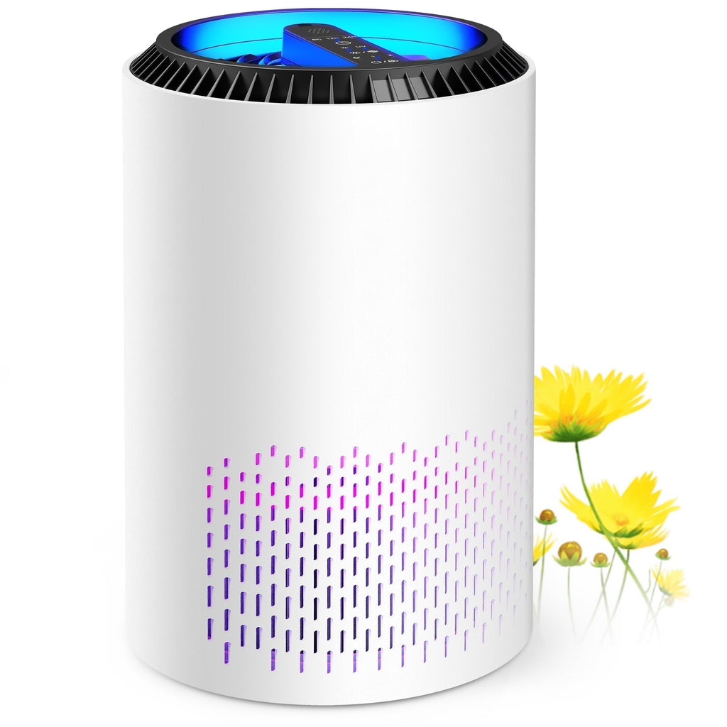 Air Purifier with Light Extra Large Room 350 Sq. ft, White